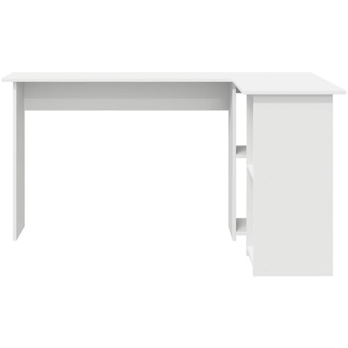  Stol s policom Bijelo 142 x 102 x 73 cm Konstruirano drvo Slike