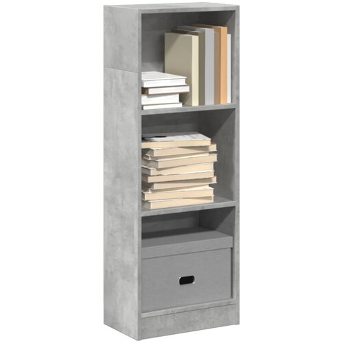 VidaXL Knjižna omara betonsko siva 40x24x109 cm inženirski les Slike
