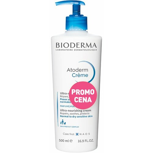 Bioderma Atoderm krema za suvu kožu za lice i telo, 500ml -40% Slike