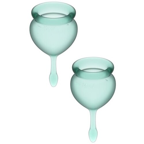 Feel Good Menstrualne ča&amp;scaron;ice, 2 komada, Svetlo zelene Slike