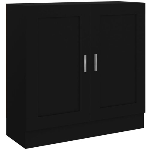 VidaXL Knjižna omara črna 82,5x30,5x80 cm iverna plo&amp;scaron;ča, (20801399) Slike