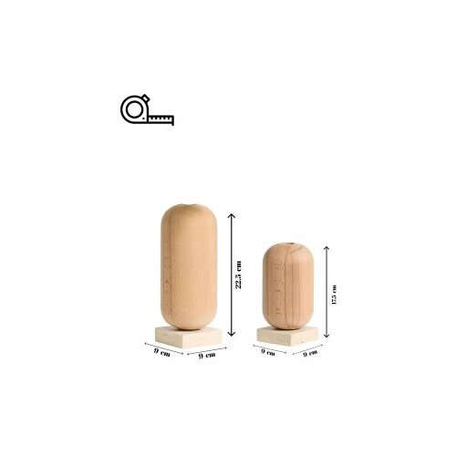Aberto Design set vaza, 2 komada, bež Slike