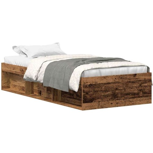 VidaXL Okvir kreveta bez madraca staro drvo 90x190 cm Slike