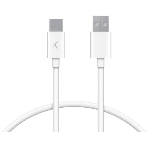 Ksix kabel za punjenje i prijenos podataka, USB-A na USB-C 12 W, 1.0m, bijeli Cijene
