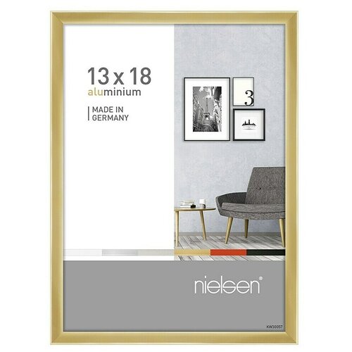 Nielsen Aluminijasti okvir Pixel (13 x 18 cm, Zlata) Cene