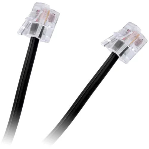Cabletech Telefonski kabel ploščati 3M črni, (20811550)