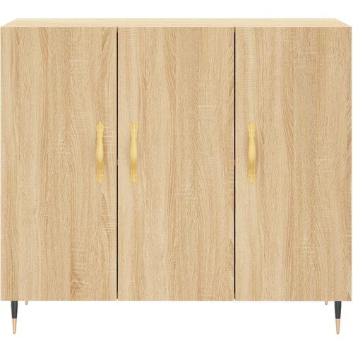  Komoda boja hrasta sonome 90x34x80 cm od konstruiranog drva Slike