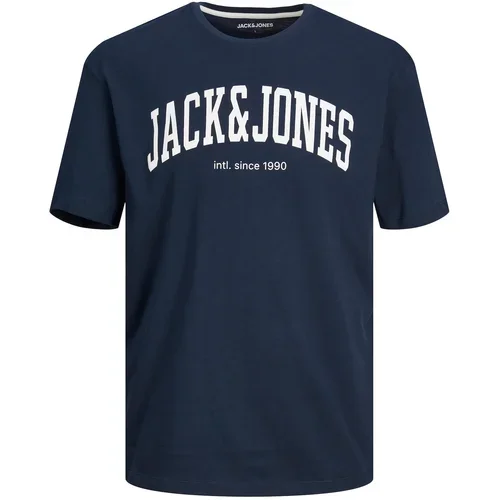 Jack & Jones Majica 'Josh' mornarska / bela