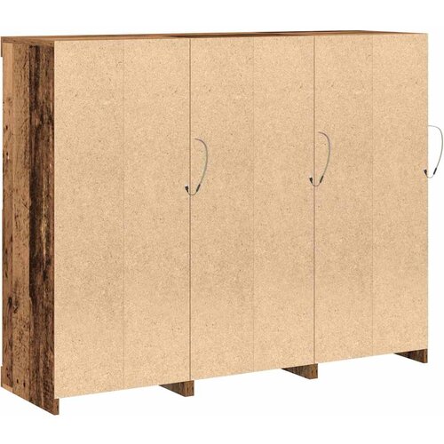  LED komoda 3 pcs Staro drvo 123 x 37 x 100 cm Konstruirano drvo Slike