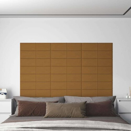  Zidne ploče 12 kom smeđe 60 x 15 cm bar&amp;scaron;unaste 1 08 m&amp;sup2; Slike