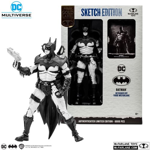 Grupo figura mcfarlane dc comics batman edicion sketč zlata nalepka, (20839611) Slike