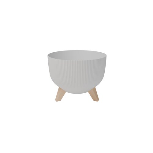  GARDINO-SAKSIJA SA NOGARIMA WAVE 30 CM BELA Cene