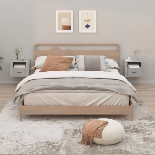 vidaXL Zidni noćni ormarići 2 kom siva boja betona 50x36x40 cm Cijene