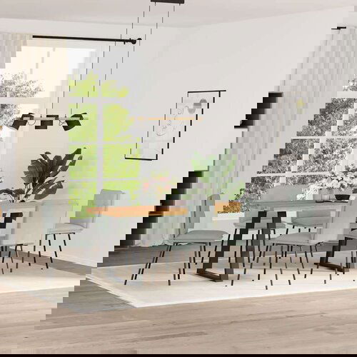 vidaXL Blagovaonske stolice 6 kom svjetlosive baršunaste Cijene