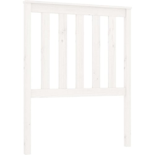 Maison Chic posteljno vzglavje - vzglavna omarica - nočna omarica belo 81x6x101 cm trdna borovina, (21705543) Slike