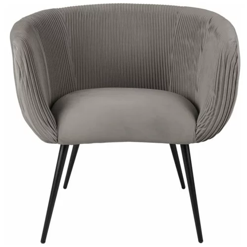 Leitmotiv siva blagovaonska stolica s baršunastom površinom Majestic