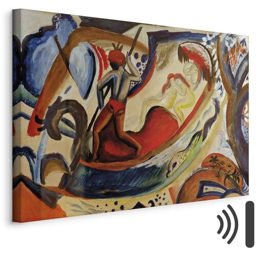  Slika - August Macke – Nackte Mädchen in der Barke 60x40 Akustična Cene