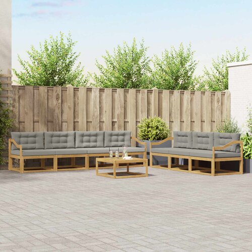  Set vanjskih sofa 7 kom. Bijela i svjetlosiva Cijene