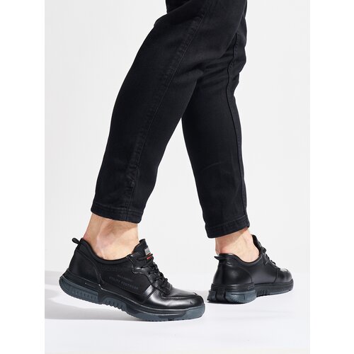 Shelvt Men&amp;#039;s Black Sports Shoes Slike