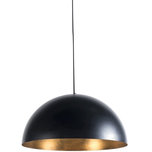QAZQA Industrijska viseča svetilka črna z zlatom 50 cm - Magna Eco Cene
