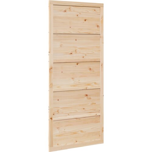 vidaXL Trdna borova vrata Naravni les Trden borov les 100 x 2.5 x 208 cm Cene