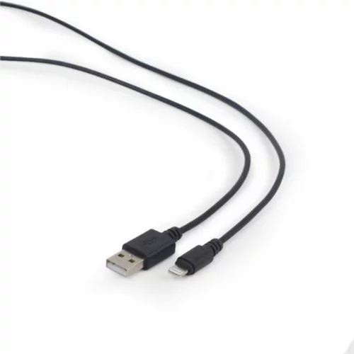 Gembird usb to 8 pin lightning sync and charging cable, black, 1 m