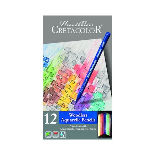CRETACOLOR Aqua svinčniki s polno mino - 12 k. Slike