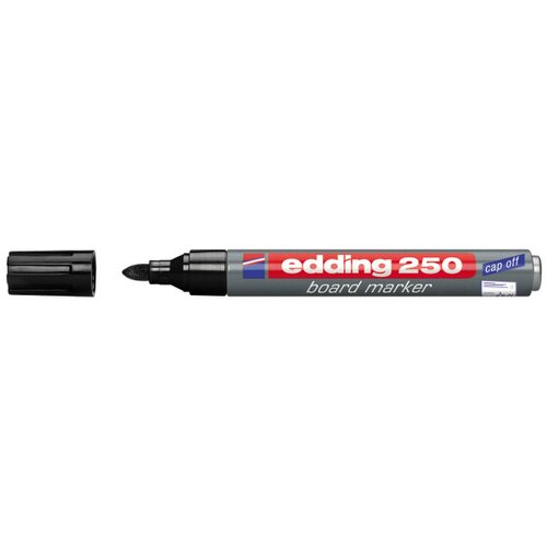 Edding marker za belu tablu 250 1,5-3mm, cap-off crna Slike