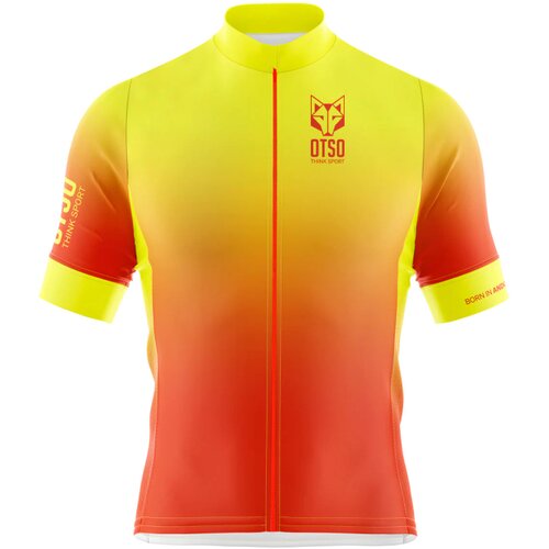 Otso ženska kolesarska majica Fluo Orange, M Cene
