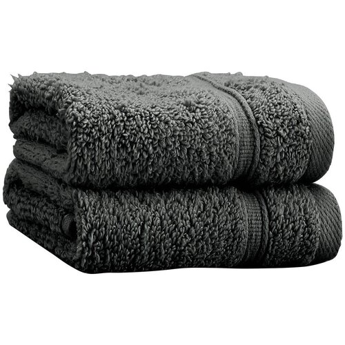 Catherine Lansfield Temno sive frotirne bombažne brisače v kompletu 2 ks 30x30 cm Zero Twist &amp;ndash; Slike