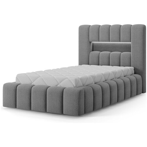 ELTAP Sivi tapecirani krevet s prostorom za odlaganje s podnicom 90x200 cm Lamica &amp;ndash; Slike