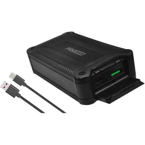 Pro User powerbank (rezervni akumulatorji) 10000 mAh Quick Charge 3.0, Power Delivery 3.0 Li-Ion črna hkratno polnjenje in praznjenje, Outdoor, prikaz, (20432867) Cene