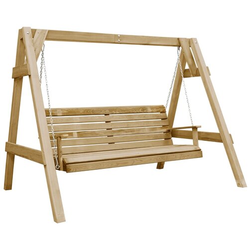 vidaXL Vrtna gugalnica impregnirana borovina 205x150x157 cm, (21104543) Cene