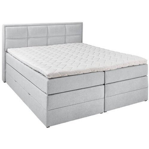 CARRYHOME postelja boxspring 180 cm x 200 cm , tekstil sivobež Slike