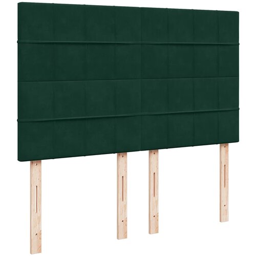  Krevet s oprugama i madracem tamnozeleni 140x190 cm bar&amp;scaron;unasti Slike
