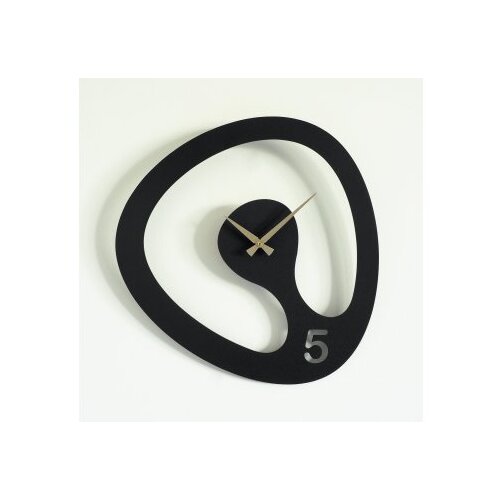 WALLXPERT Zidni sat Amorph APS104, 44 x 45 cm, Crni Slike