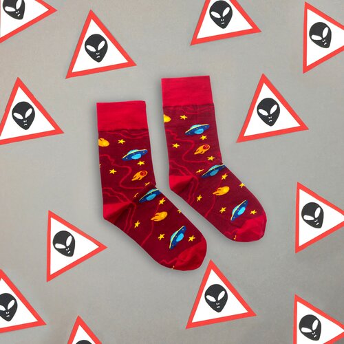 Banana Socks Unisex's Socks Classic Ufo Cene