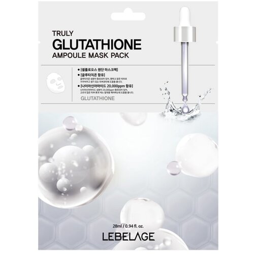 LEBELAGE Truly Glutathione Ampoule maska za lice 28ml Cene