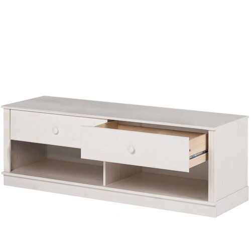 St&amp;oslash;raa Bijela TV komoda od masivnog bora 137x47 cm Anita &amp;ndash; Slike