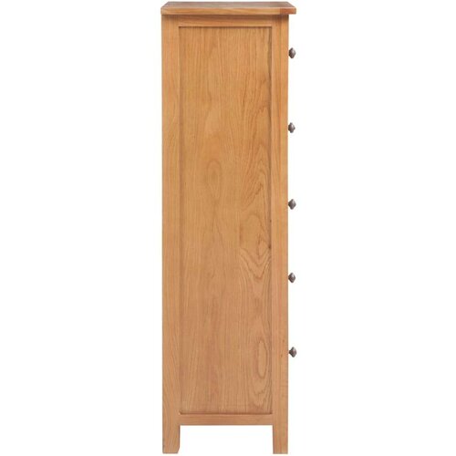 VidaXL Visoki ladičar 45 x 32 x 110 cm od masivne hrastovine Slike