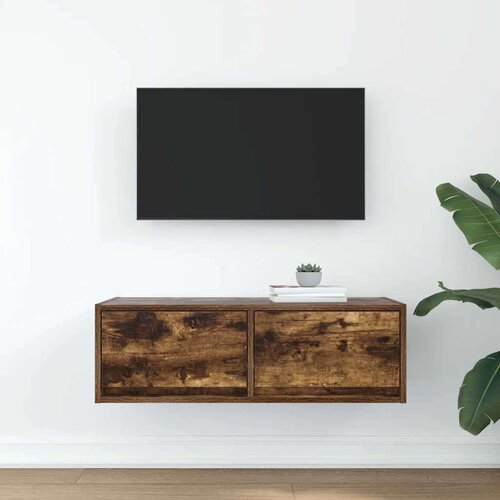 vidaXL TV omarica dimljeni hrast 80x31x25,5 cm inženirski les Cene