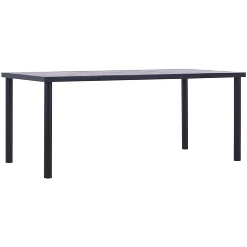 Furnova Jedilna miza črna in betonsko siva 180x90x75 cm mediapan, (21946541) Cene