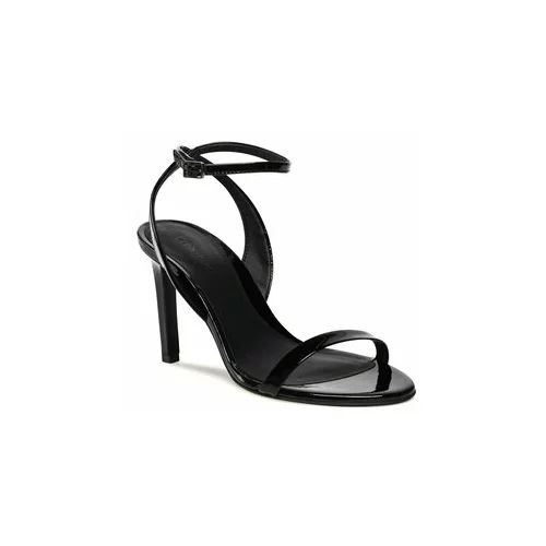 Calvin Klein Sandali Stilleto Sandal 90 - Patent HW0HW01632 Črna