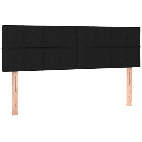  Otomanski krevet s madracem i LED crni 140x190 cm tkanine Slike