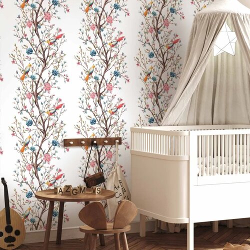  Tapeta - Birds on a Flowering Twig 50x1000 Standard Slike