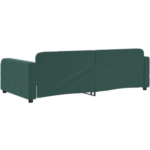 vidaXL Dnevni krevet tamnozeleni 90 x 200 cm baršunasti Cene