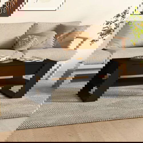Furnova Klubska mizica črna 102x55x45 cm konstruiran les, (21914591) Slike