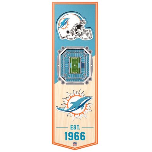 Drugo Miami Dolphins 3D Stadium Banner slika Cene
