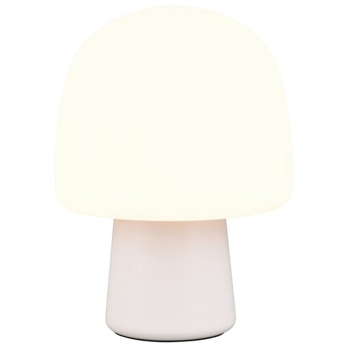 Bijela stolna lampa sa staklenim sjenilom (visina 27 cm) Steen &amp;ndash; Slike