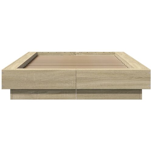  Okvir za krevet boja hrasta 90x200 cm konstruirano drvo Slike